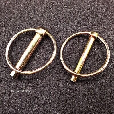 Klappsplint/ Sicherungsbolzen, 8 x 43 mm gelb verzinkt, 2 Stück Klappsplint/ Sicherungsbolzen, 8 x 43 mm gelb verzinkt, 2 Stück
