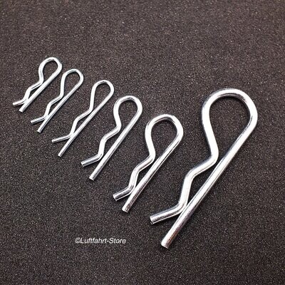 Federstecker/Dauersplint, verzinkt, 10 Stück 2,0 × 40 mm Federstecker/Dauersplint, verzinkt, 10 Stück 2,0 × 40 mm