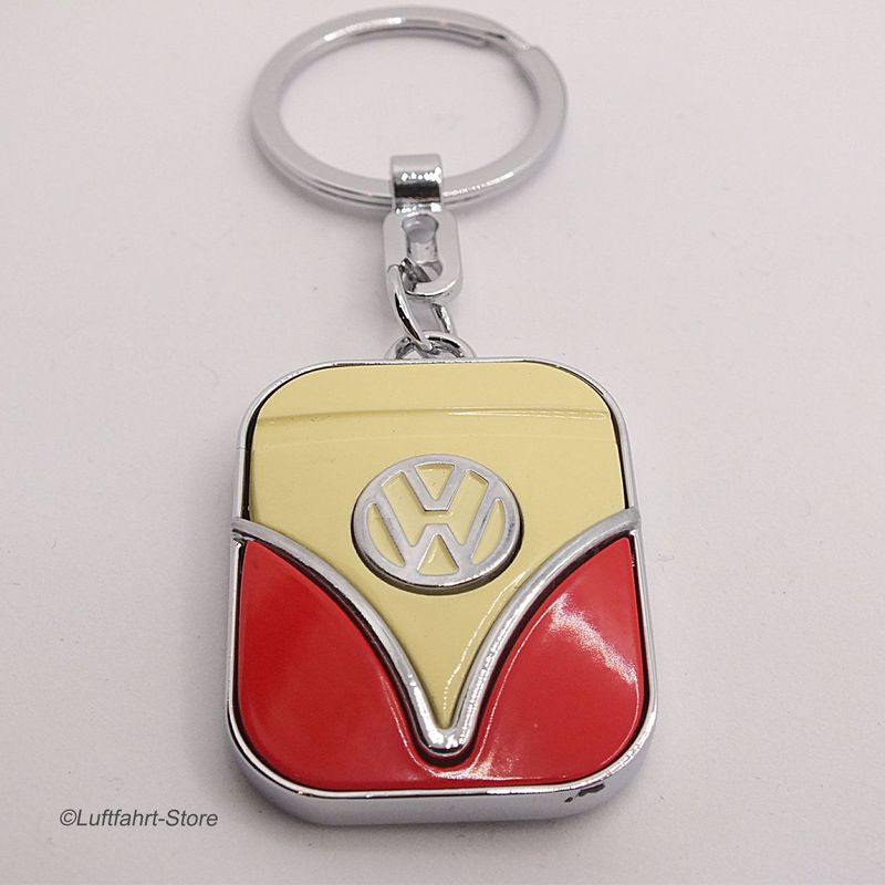Metall-Schlüsselanhänger "Volkswagen", Bully-Front, Retro