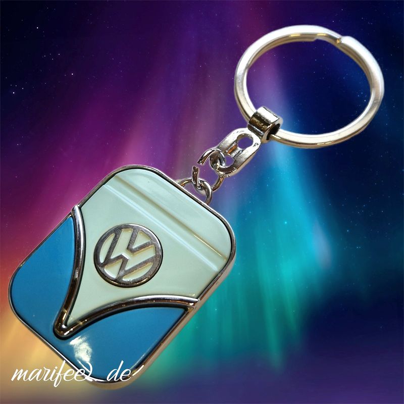 Metall-Schlüsselanhänger "Volkswagen", Bully-Front, Retro