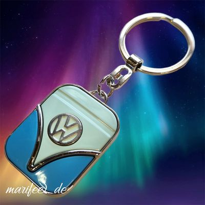 Metall-Schlüsselanhänger "Volkswagen", Bully-Front, Retro