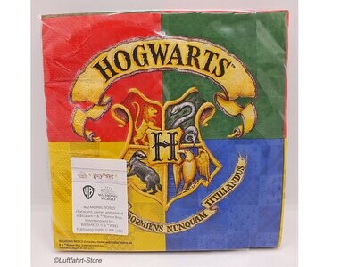 Harry Potter-Servietten, Hogwarts, 20 Stück, 33 x 33 cm Harry Potter-Servietten, Hogwarts, 20 Stück, 33 x 33 cm