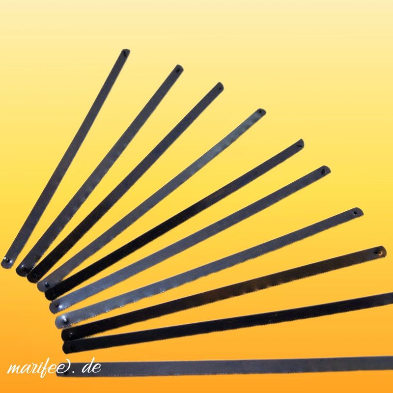 Metall-Sägeblätter, 10 Stück, 150 x 6 mm für Junior-Bügelsäge