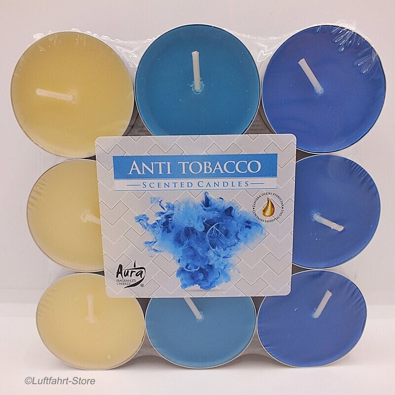 Duft-Teelichter Anti-Tabak 18 Stück, Anti-Tobacco Duft-Teelichter Anti-Tabak 18 Stück, Anti-Tobacco