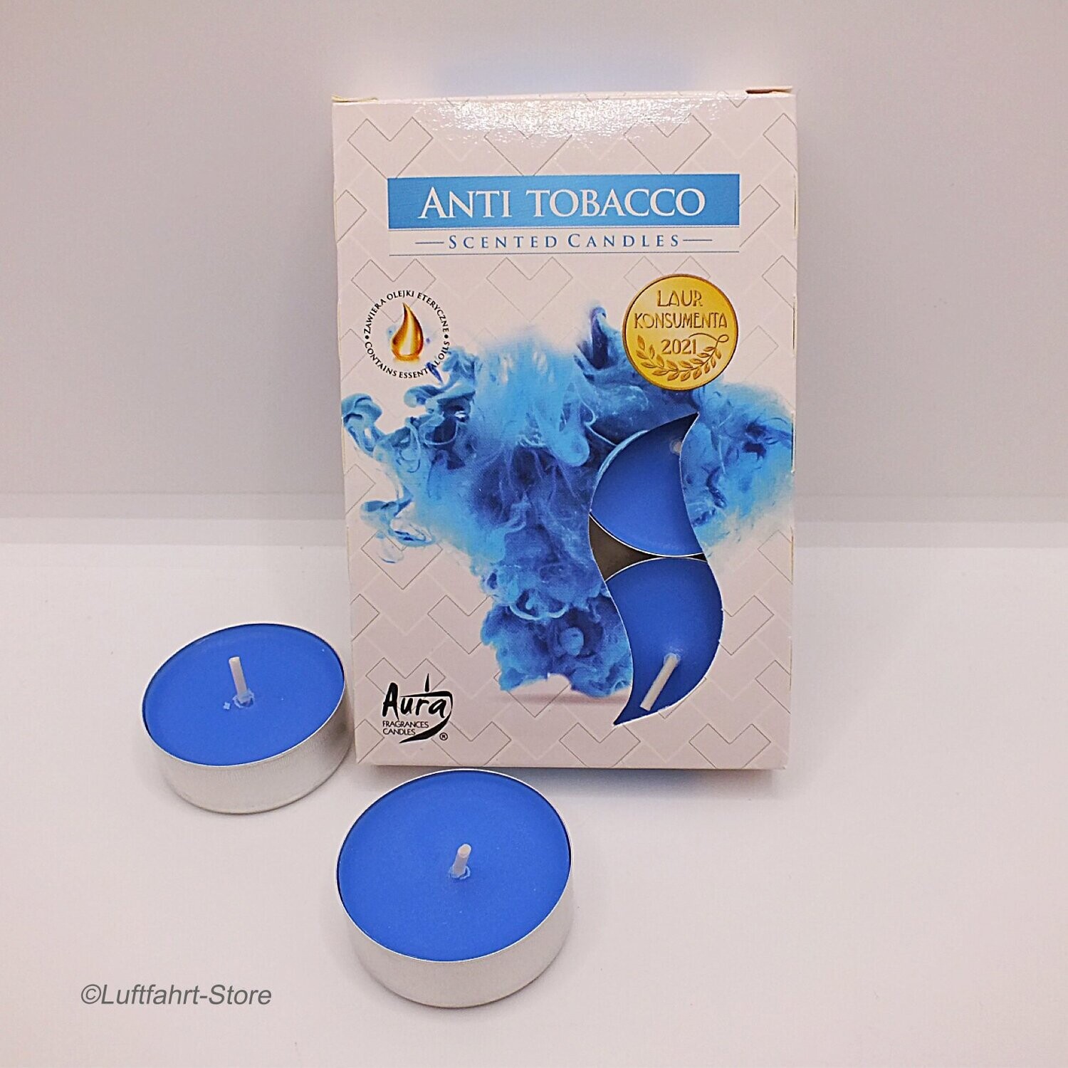 Duft-Teelichter Anti-Tabak 6 Stück, Anti-Tobacco