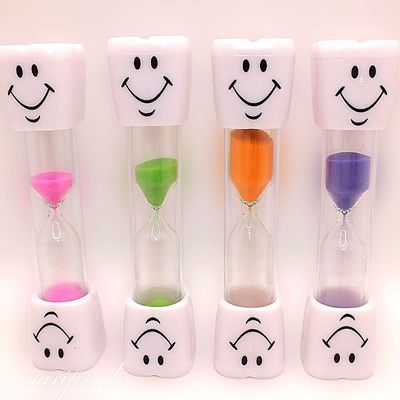 Zahnputz-Sanduhr, 3 Min. verschiedene Farben Zahnputz-Sanduhr, 3 Min. verschiedene Farben