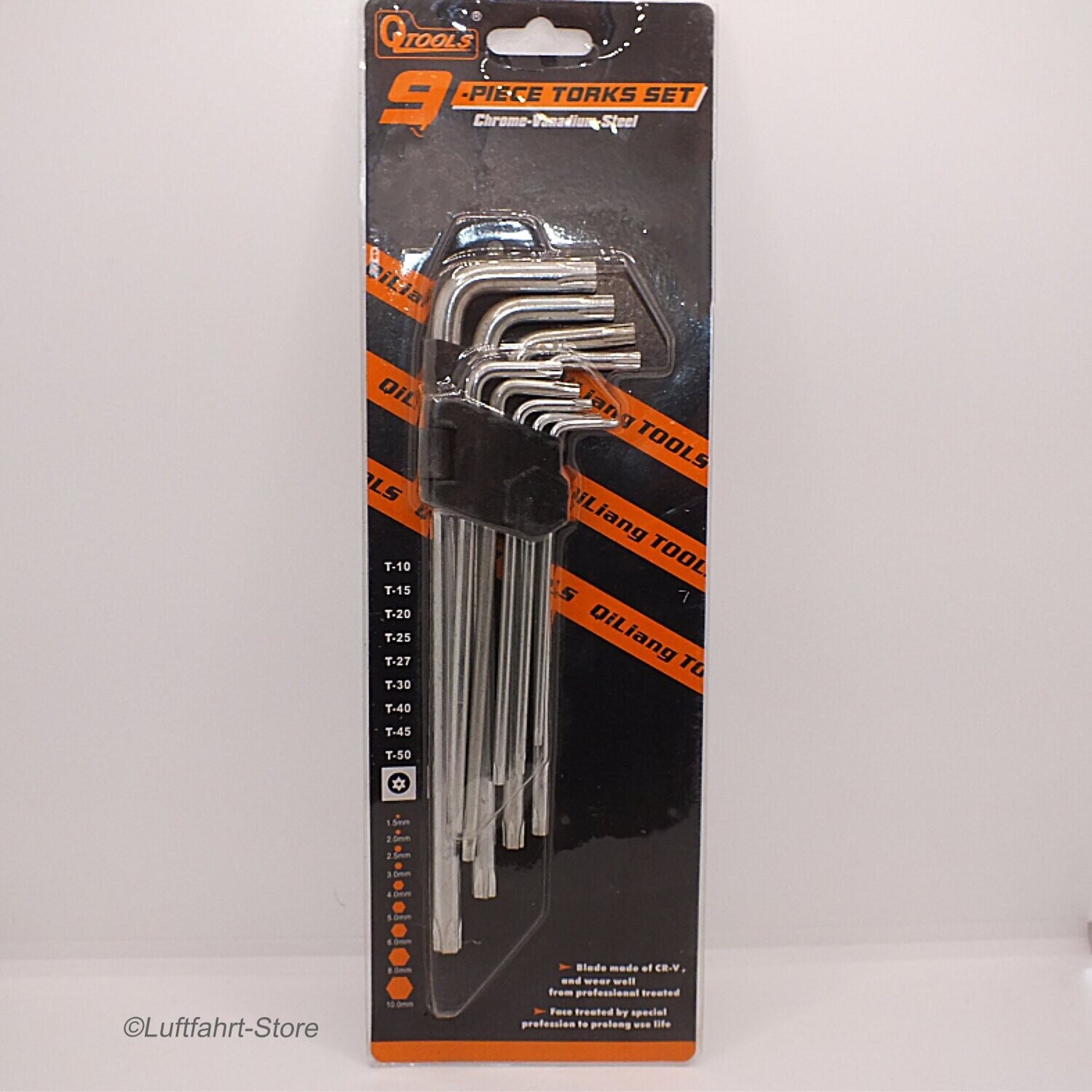 Torx-Schraubendreher-Set 9 Stück lang, Steckschlüssel Torx-Schraubendreher-Set 9 Stück lang, Steckschlüssel