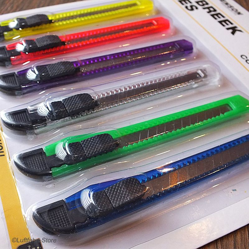 Cuttermesser-Set 6-teilig Abbrechmesser, Hobbymesser Cuttermesser-Set 6-teilig Abbrechmesser, Hobbymesser