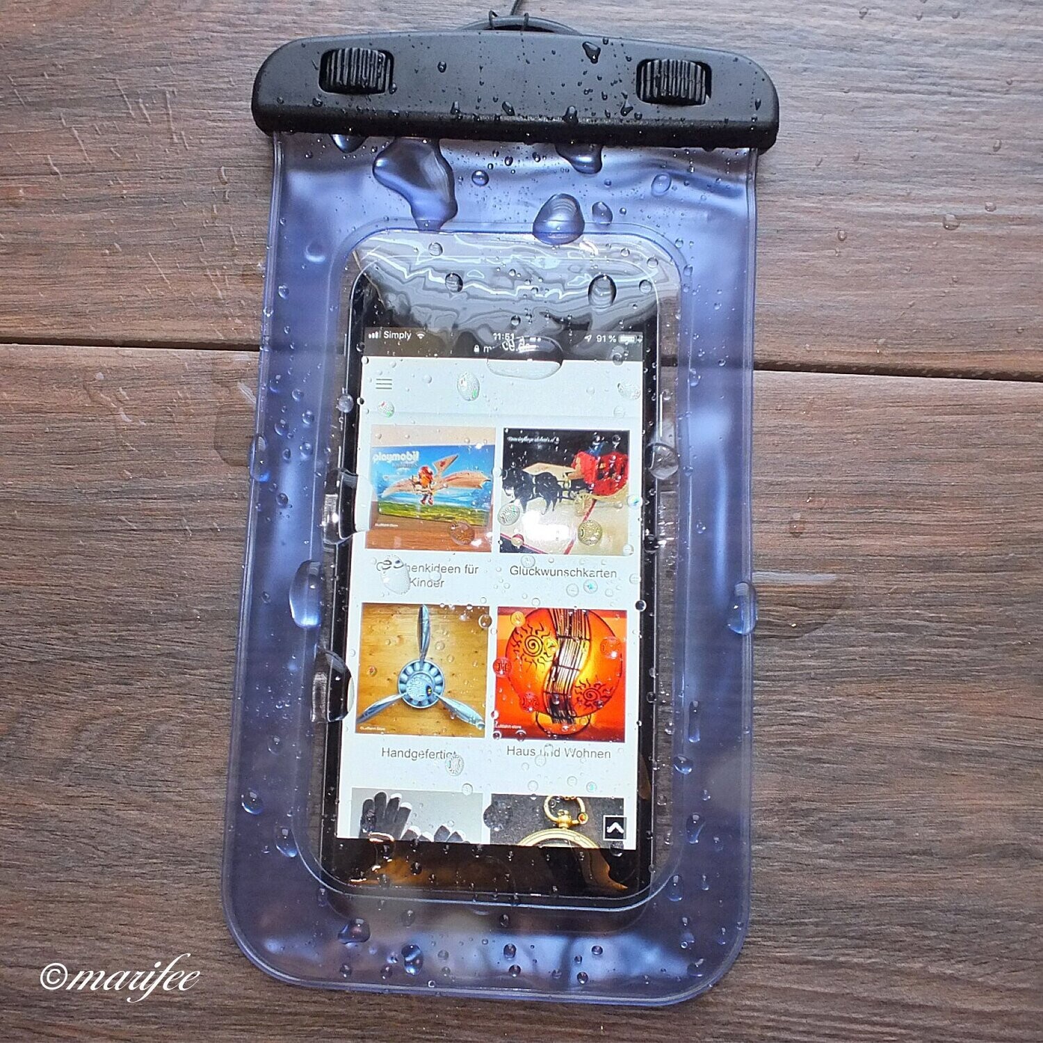Wasserdichte-Smartphone-Tasche 105 x 175 mm Wasserdichte-Smartphone-Tasche 105 x 175 mm