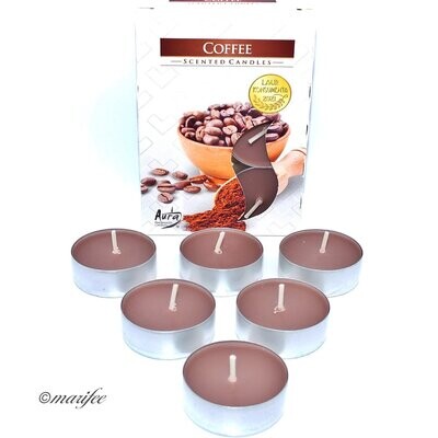Duft-Teelichter, 6 Stück Kaffee/ Coffee Duft-Teelichter, 6 Stück Kaffee/ Coffee