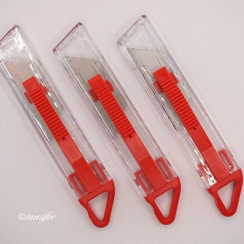 3 Stück Sicherheitsuniversalmesser mit Schnappklinge 3 Stück Sicherheitsuniversalmesser mit Schnappklinge