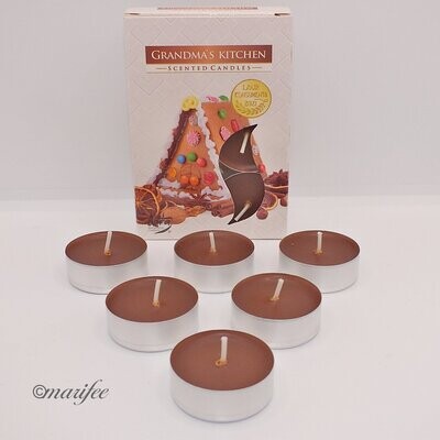 Duft-Teelichter, 6 Stück Grossmutters Küche, Sternanis, Zimt Duft-Teelichter, 6 Stück Grossmutters Küche, Sternanis, Zimt