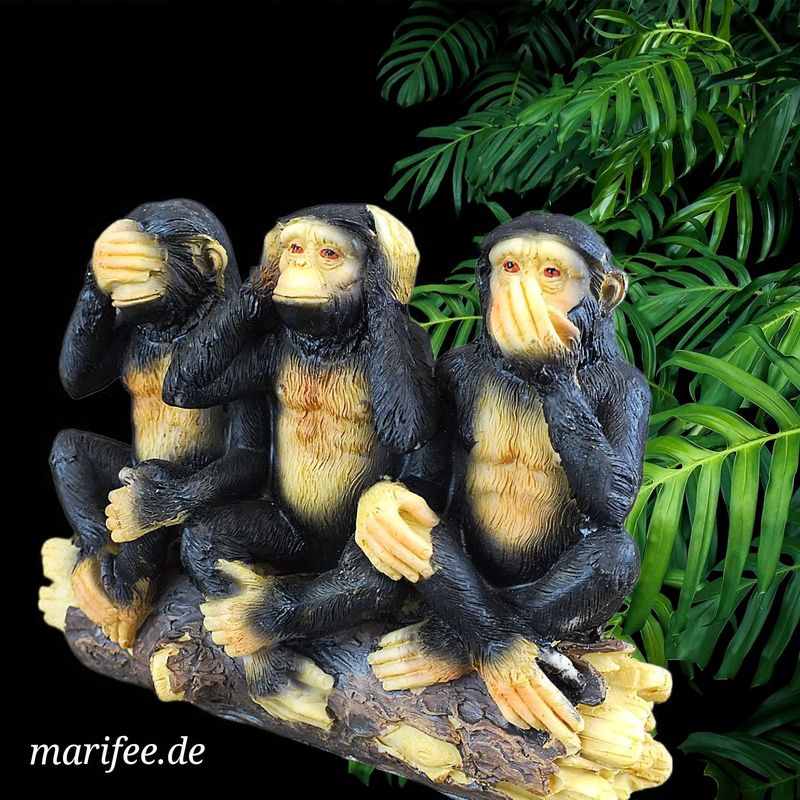 Die Drei Affen, nichts sehen, nichts hören, nichts sagen Die Drei Affen, nichts sehen, nichts hören, nichts sagen