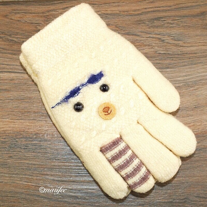 Kinder-Handschuhe Einheitsgrösse für Kinder von 5 bis 10 Jahren, Teddy Kinder-Handschuhe Einheitsgrösse für Kinder von 5 bis 10 Jahren, Teddy