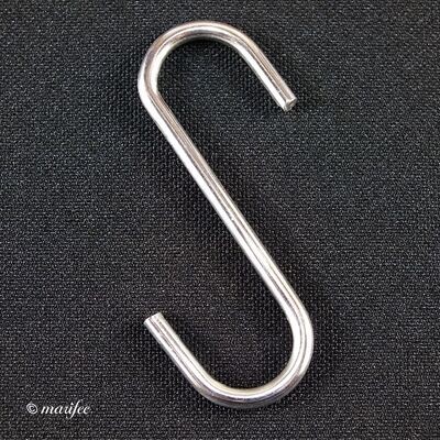 S-Haken symmetrisch,  2 Stück 53 x 35 x 2,8 mm, Metallhaken