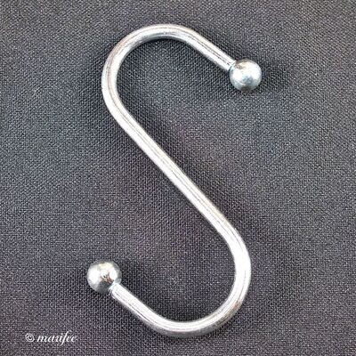 S-Haken symmetrisch, 1 Stück 70 x 65 x 3,7 mm, Metallhaken S-Haken symmetrisch, 1 Stück 70 x 65 x 3,7 mm, Metallhaken