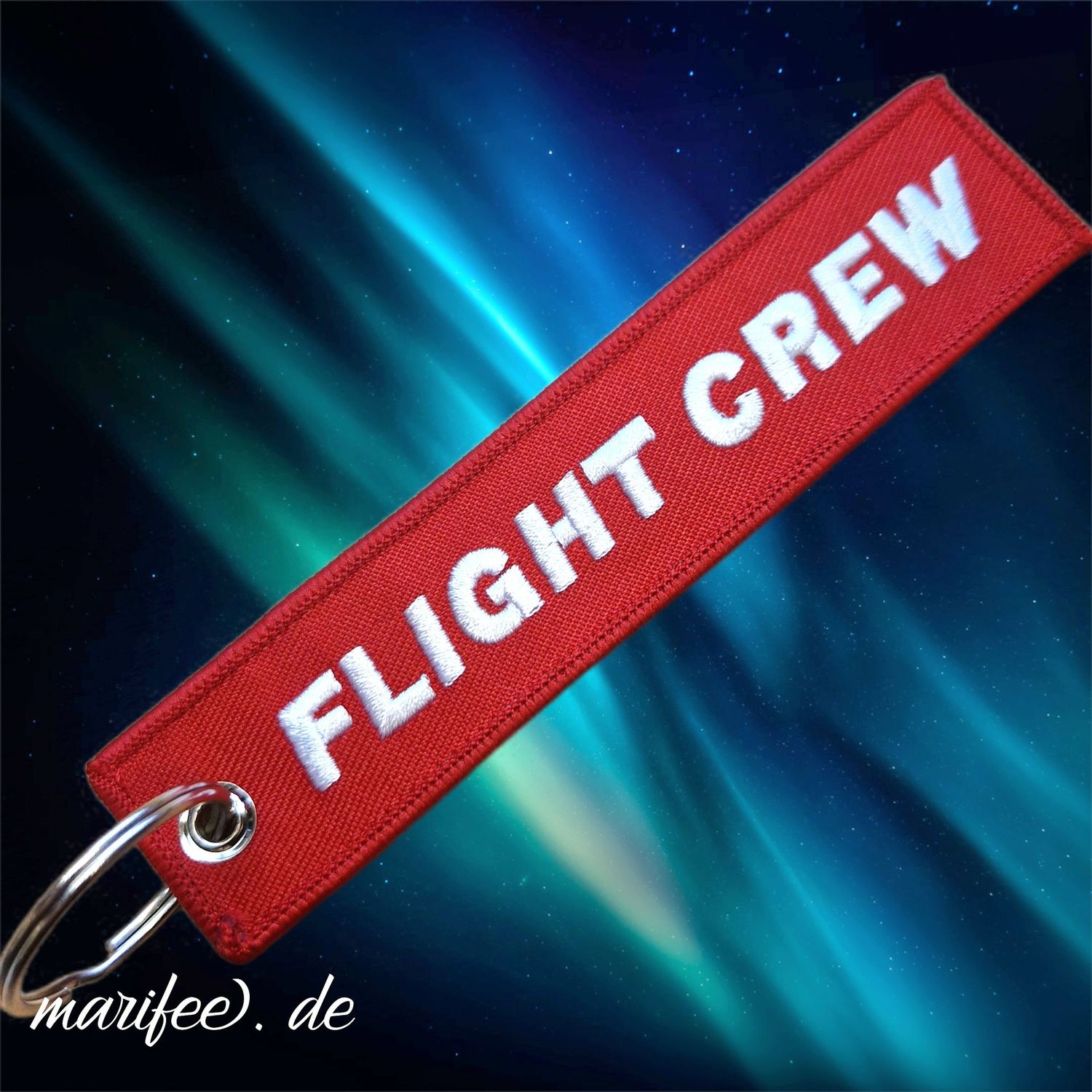 Schlüsselanhänger „Flight Crew“ 128 × 27 mm im Aviation-Style