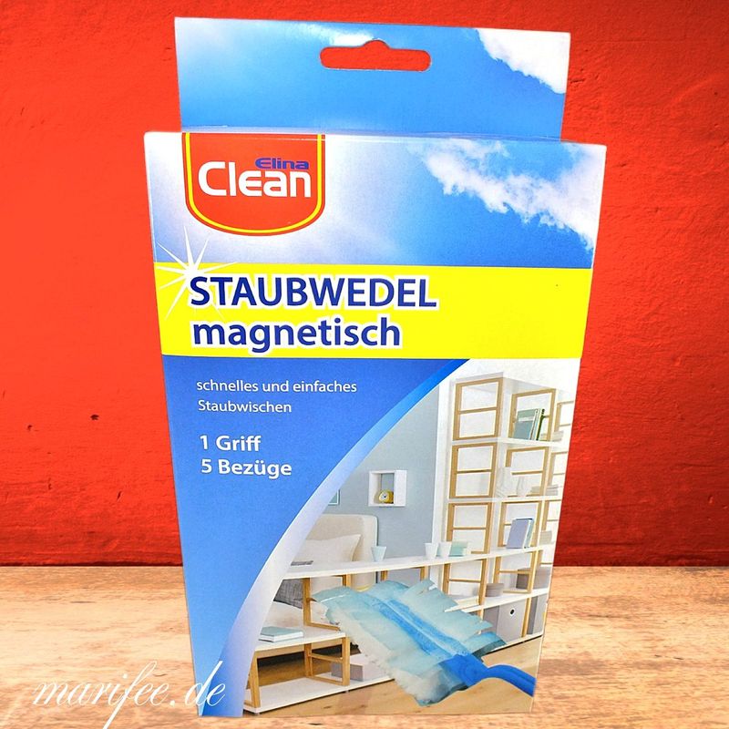 Staubwedel Elina Clean, magnetisch, 1 Griff und 5 Bezüge