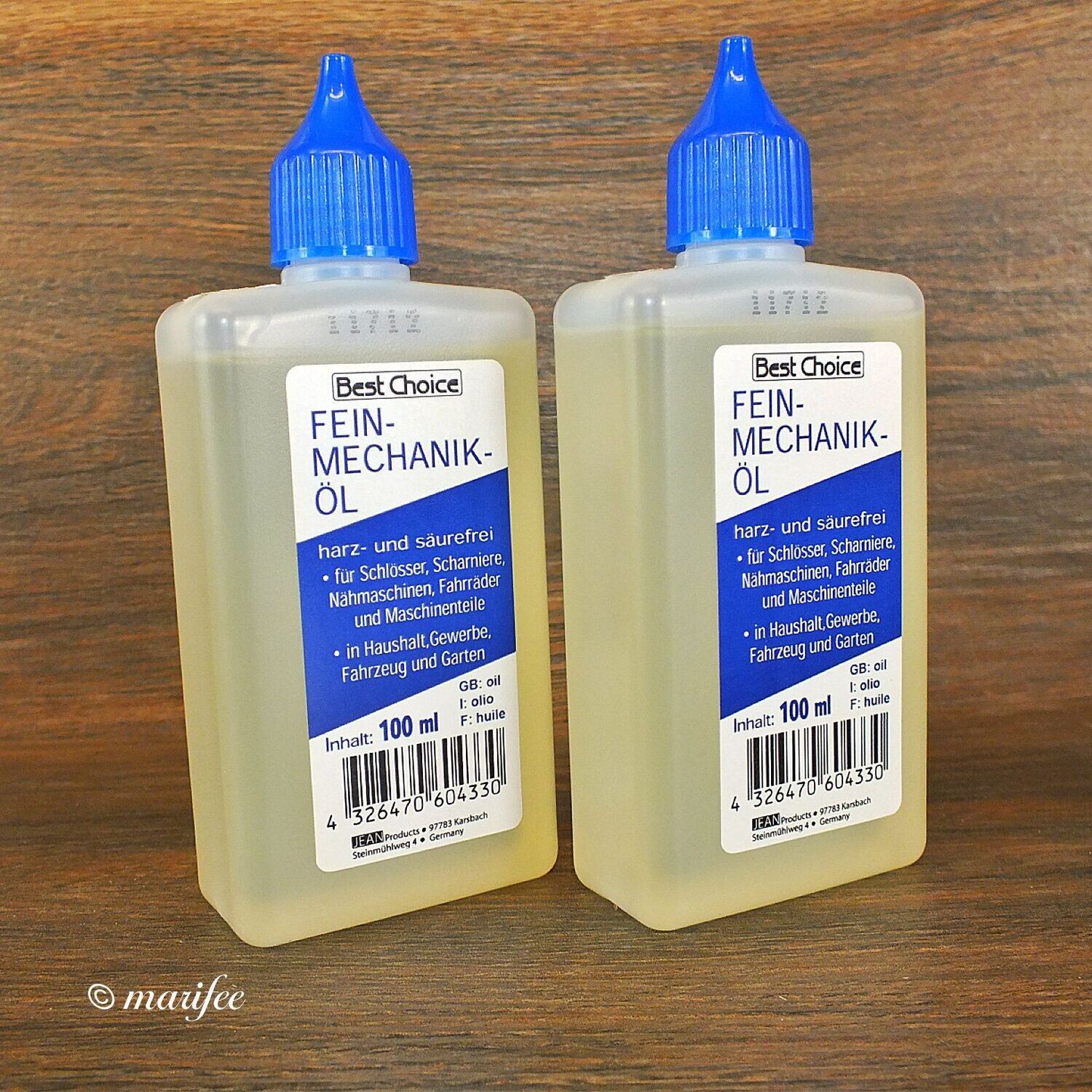 Feinmechaniköl, Fahrradöl, 100 ml, Harz- und säurefrei Feinmechaniköl, Fahrradöl, 100 ml, Harz- und säurefrei