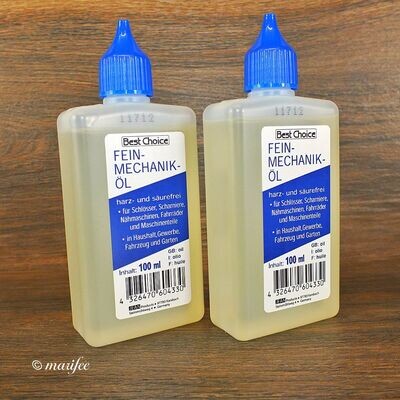 Feinmechaniköl, Fahrradöl, 100 ml, Harz- und säurefrei Feinmechaniköl, Fahrradöl, 100 ml, Harz- und säurefrei