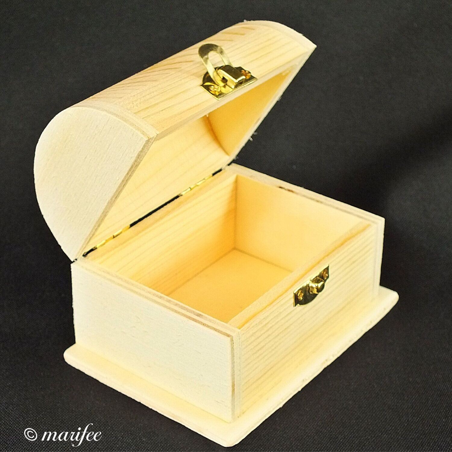 Holz-Truhe, Schatzkiste, Geschenkbox, 105 x 75 x 65 mm Holz-Truhe, Schatzkiste, Geschenkbox, 105 x 75 x 65 mm
