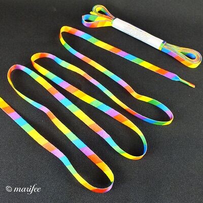 Schnürsenkel Regenbogenfarben, 2 × 140 × 0,8 cm, LGBT Schnürsenkel Regenbogenfarben, 2 × 140 × 0,8 cm, LGBT