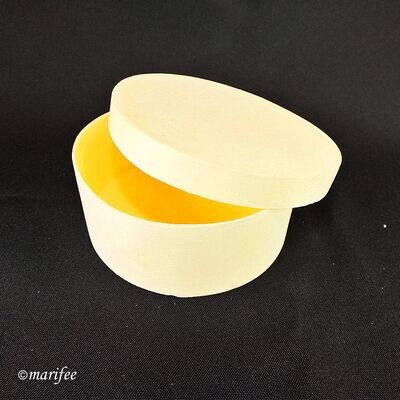 Spanschachtel rund, 120 x 50 mm, Brautschachtel Spanschachtel rund, 120 x 50 mm, Brautschachtel