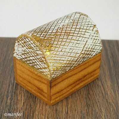 Holz-Truhe, Schatzkiste Shabby Chick, MDF-Messing Holz-Truhe, Schatzkiste Shabby Chick, MDF-Messing