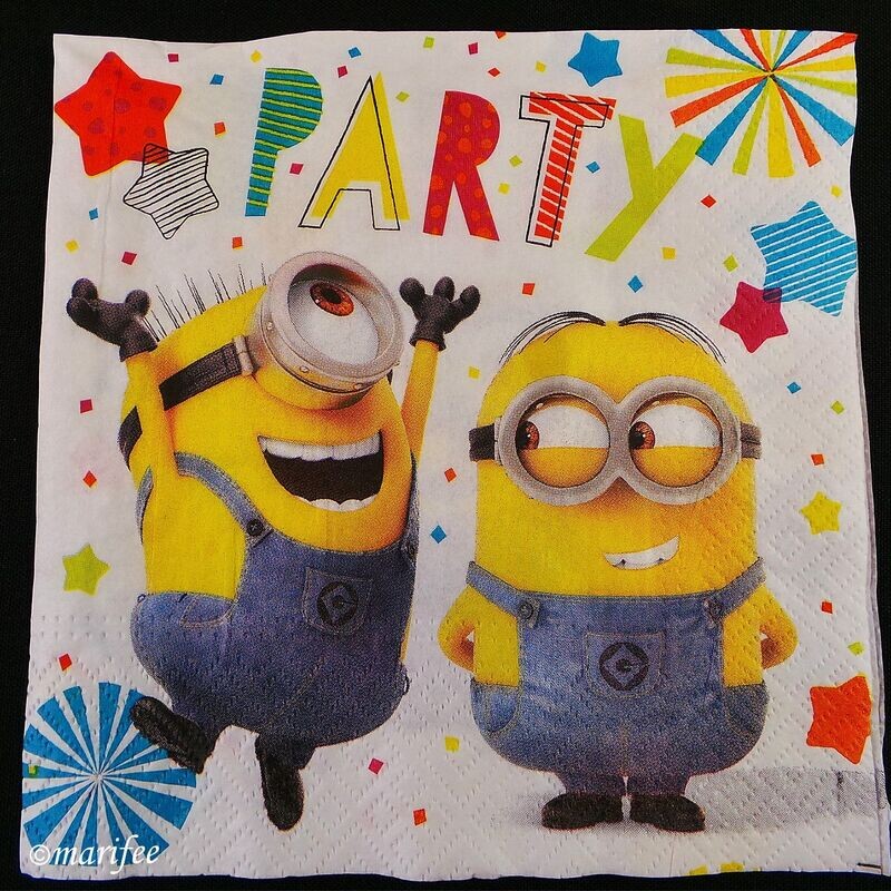 Minions Party-Servietten, 16 Stück, 33 x 33 cm, Geburtstag Minions Party-Servietten, 16 Stück, 33 x 33 cm, Geburtstag