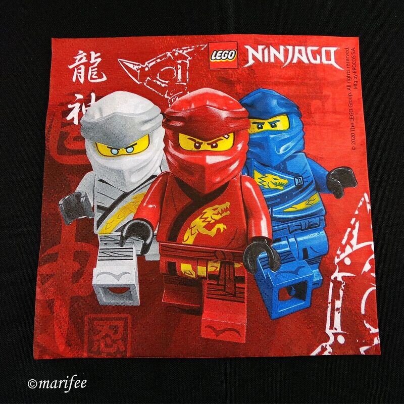 LEGO® Ninjago-Servietten, 20 Stück, 33 x 33 cm, Geburtstag LEGO® Ninjago-Servietten, 20 Stück, 33 x 33 cm, Geburtstag