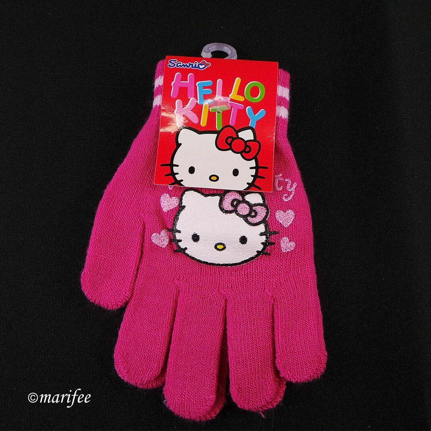 Hello Kitty-Handschuhe, Einheitsgrösse für Kinder von 4 bis 9 Jahren Hello Kitty-Handschuhe, Einheitsgrösse für Kinder von 4 bis 9 Jahren