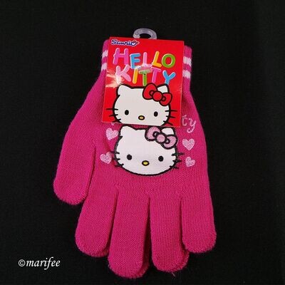 Hello Kitty-Handschuhe, Einheitsgrösse für Kinder von 4 bis 9 Jahren Hello Kitty-Handschuhe, Einheitsgrösse für Kinder von 4 bis 9 Jahren