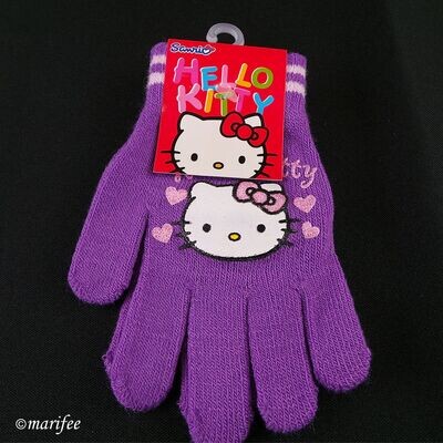 Hello Kitty-Handschuhe, Einheitsgrösse für Kinder von 4 bis 9 Jahren Hello Kitty-Handschuhe, Einheitsgrösse für Kinder von 4 bis 9 Jahren