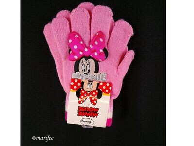 Minnie Mouse-Handschuhe, Einheitsgrösse für Kinder von 4 bis 9 Jahren Minnie Mouse-Handschuhe, Einheitsgrösse für Kinder von 4 bis 9 Jahren