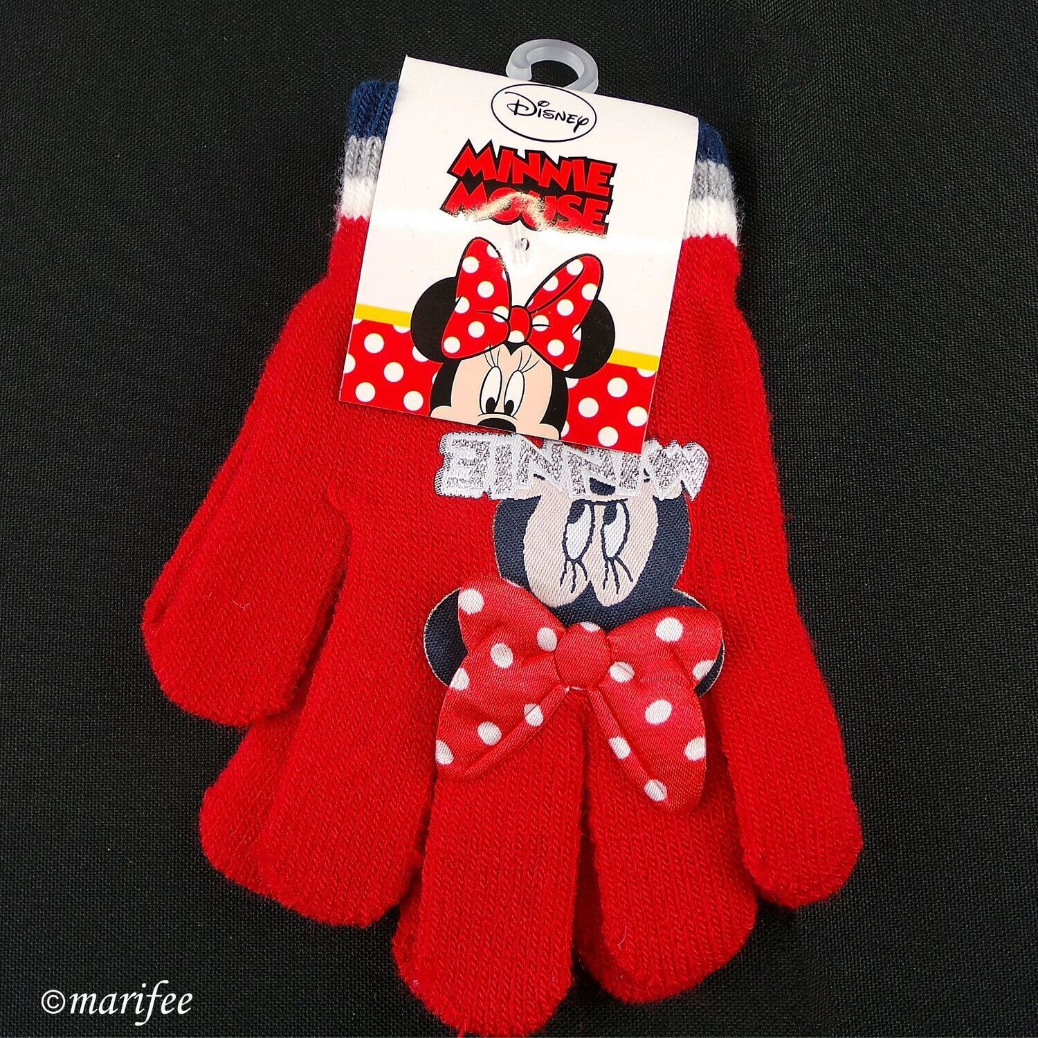 Minnie Mouse-Handschuhe, Einheitsgrösse für Kinder von 4 bis 9 Jahren Minnie Mouse-Handschuhe, Einheitsgrösse für Kinder von 4 bis 9 Jahren