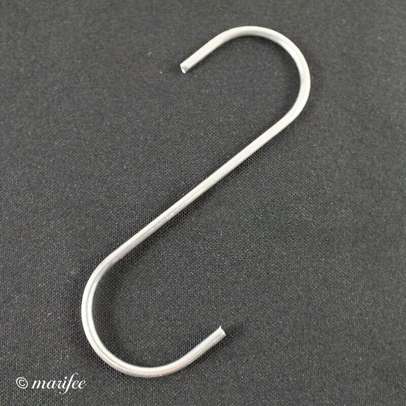 S-Haken symmetrisch, 1 Stück 108 × 70 × 2,8 mm, Metallhaken S-Haken symmetrisch, 1 Stück 108 × 70 × 2,8 mm, Metallhaken