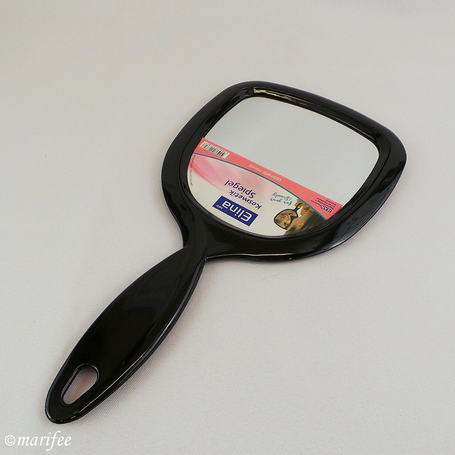 Kosmetikspiegel/ Handspiegel 275 × 142 mm, schwarz Kosmetikspiegel/ Handspiegel 275 × 142 mm, schwarz