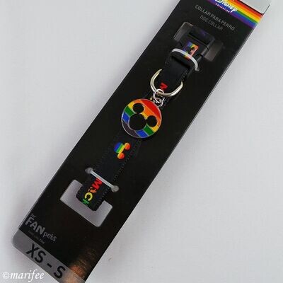 Hundehalsband Mickey, Schwarz, Gr. XS-S, Lizenzartikel