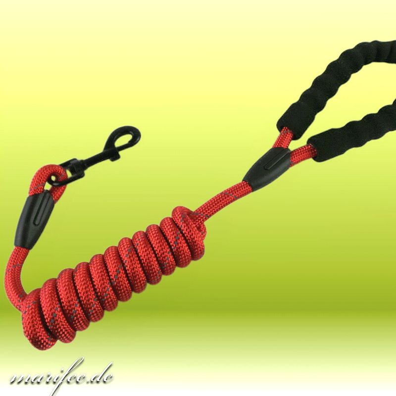Komfort-Hundeleine, 12 mm Rundseil, 200 cm, Reflektierend