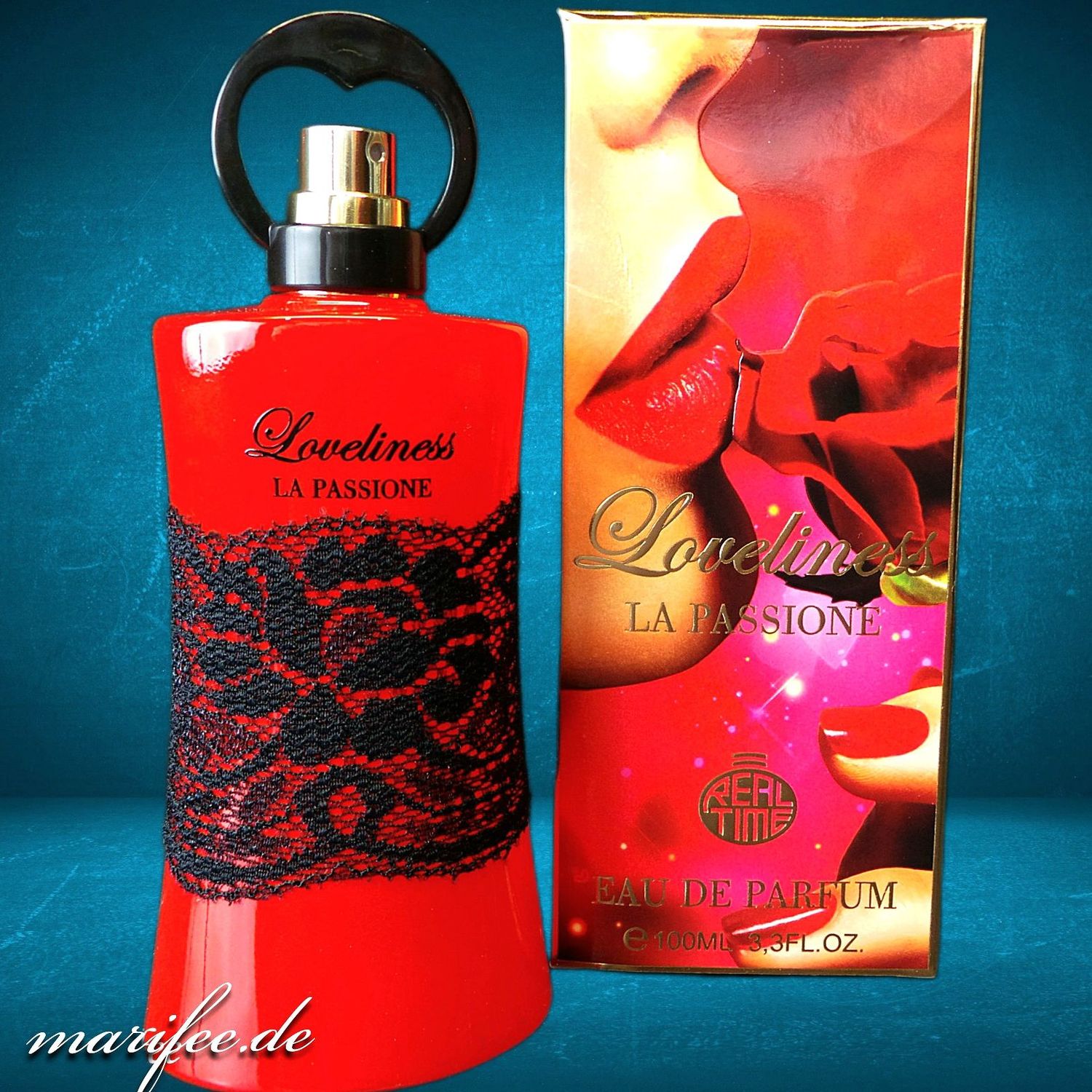 Eau de Parfum Loveliness La Passione, Real Time , 100 ml, Blumig-fruchtig Eau de Parfum Loveliness La Passione, Real Time , 100 ml, Blumig-fruchtig