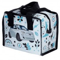 Fiat 500-Lunchbox aus recycelten Plastikflaschen Fiat 500-Lunchbox aus recycelten Plastikflaschen