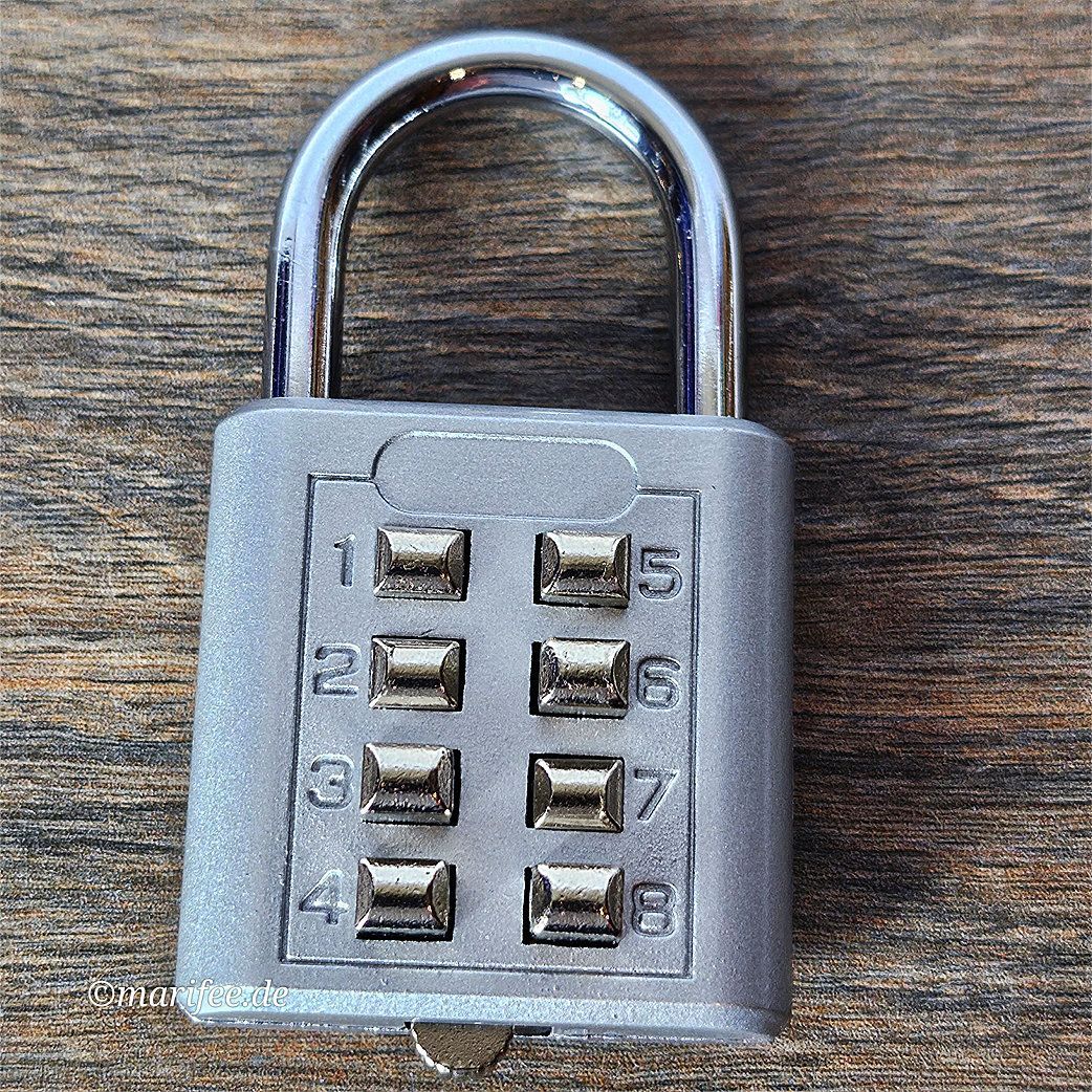 Vorhängeschloss mit Zahlencode, 62 × 35 × 15 mm Vorhängeschloss mit Zahlencode, 62 × 35 × 15 mm