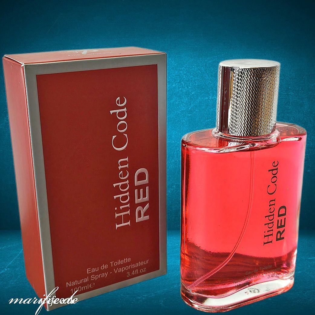 Eau de Toilette, Hidden Code Red, 100 ml, Blumig-süsse Duftnoten Eau de Toilette, Hidden Code Red, 100 ml, Blumig-süsse Duftnoten