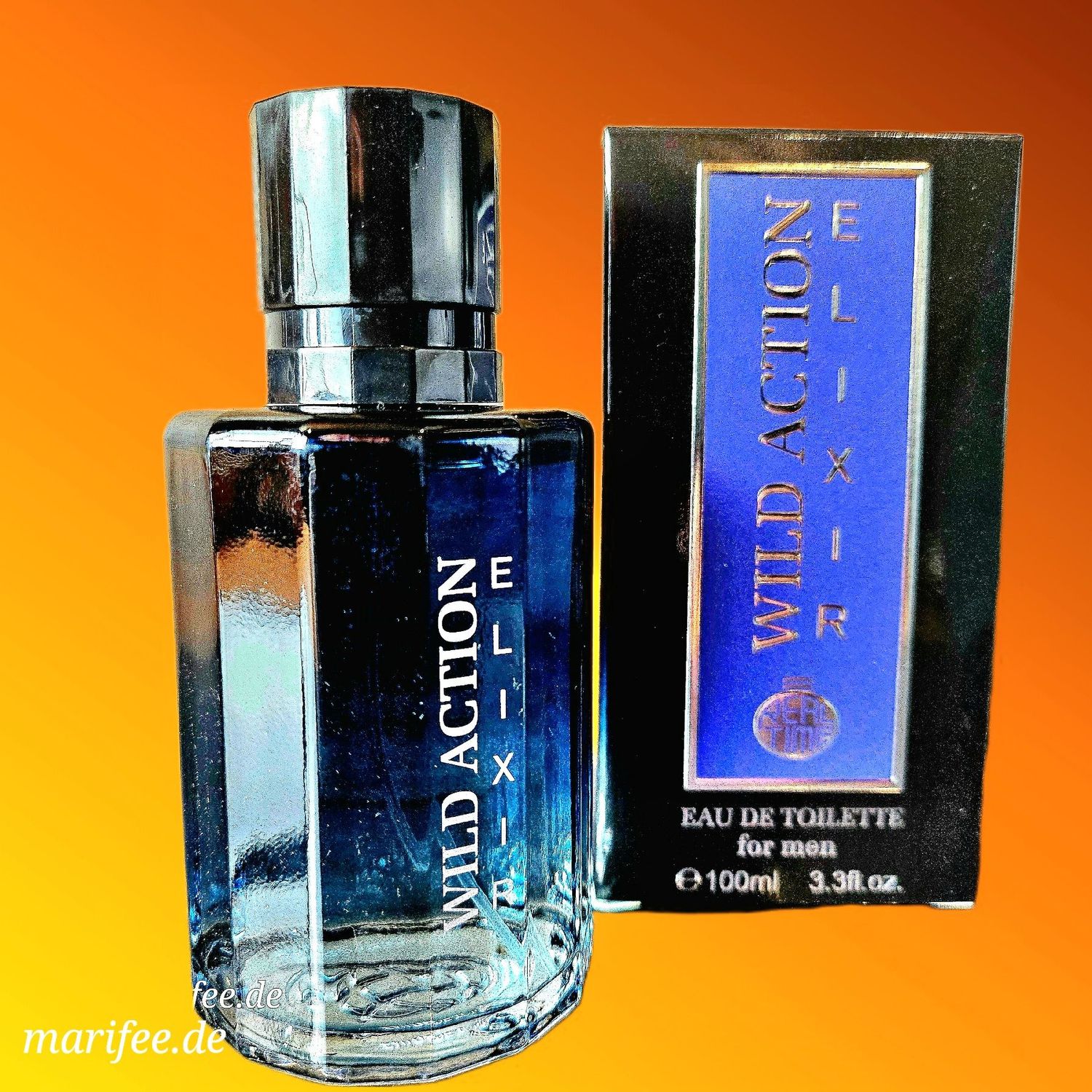 Eau de Toilette Wild Action Elixir for Men, 100 ml, Holzig-würzige Duftnoten Eau de Toilette Wild Action Elixir for Men, 100 ml, Holzig-würzige Duftnoten
