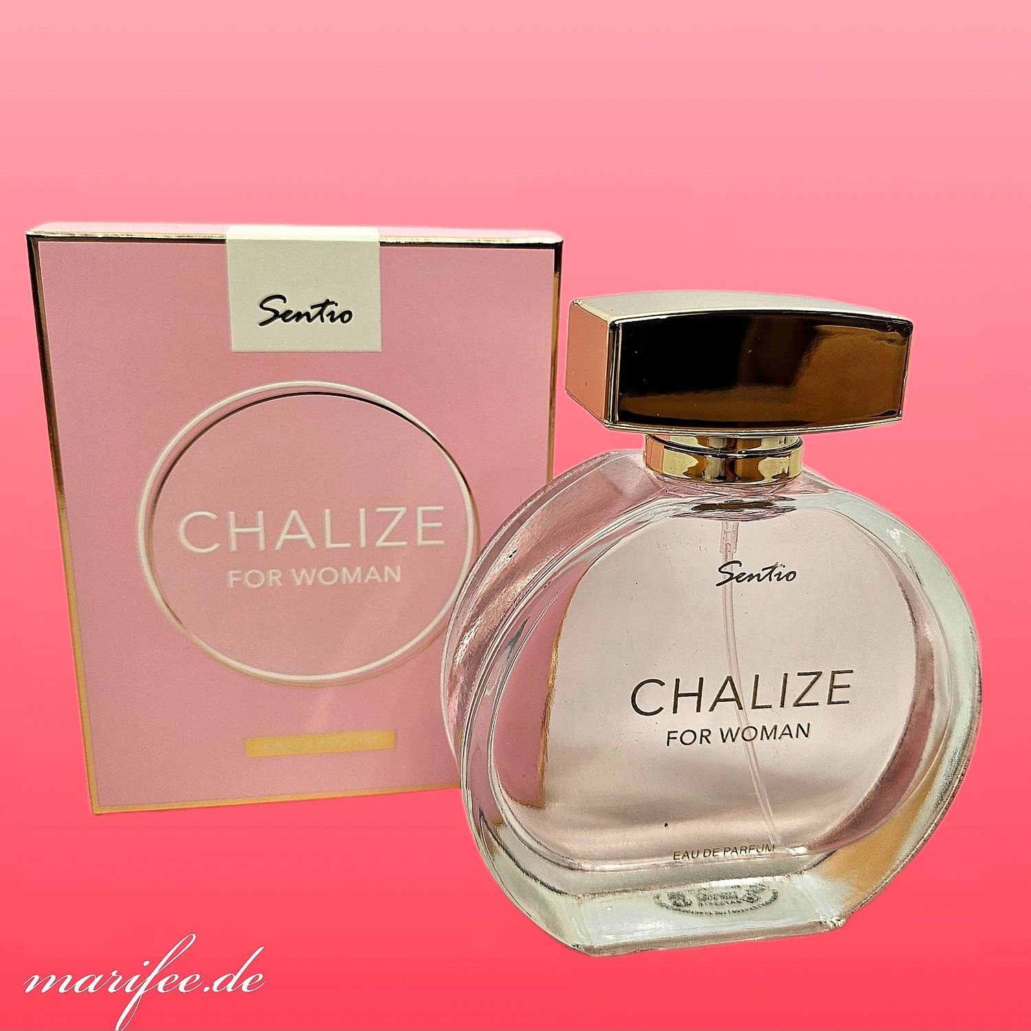 Eau de Parfum Sentio Chalize for Woman, 100 ml, Blumig-fruchtige Noten Eau de Parfum Sentio Chalize for Woman, 100 ml, Blumig-fruchtige Noten