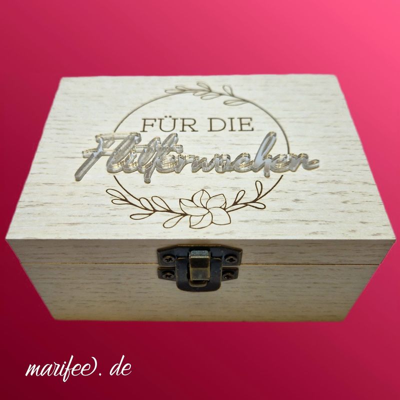Musik-Holztruhe Hochzeit, für die Flitterwochen, Hochzeitsmarsch