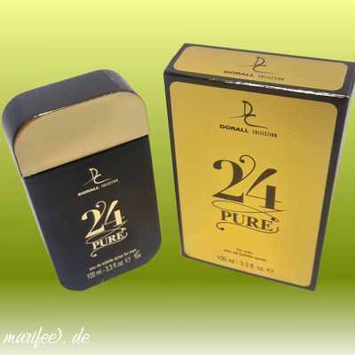 Eau de Toilette, 24 Pure for Men, 100 ml, Dorall Collection, holzig-würzig Eau de Toilette, 24 Pure for Men, 100 ml, Dorall Collection, holzig-würzig