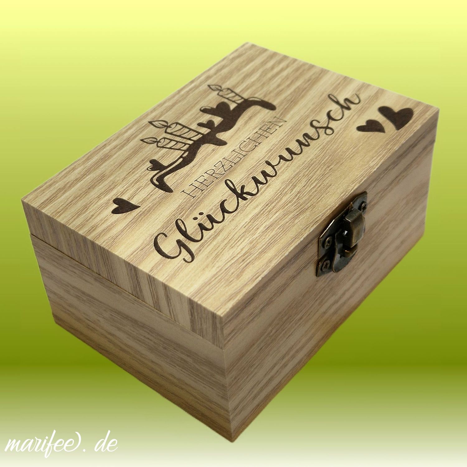 Holz-Musiktruhe zum Geburtstag, Happy Birthday, Spieluhr Holz-Musiktruhe zum Geburtstag, Happy Birthday, Spieluhr