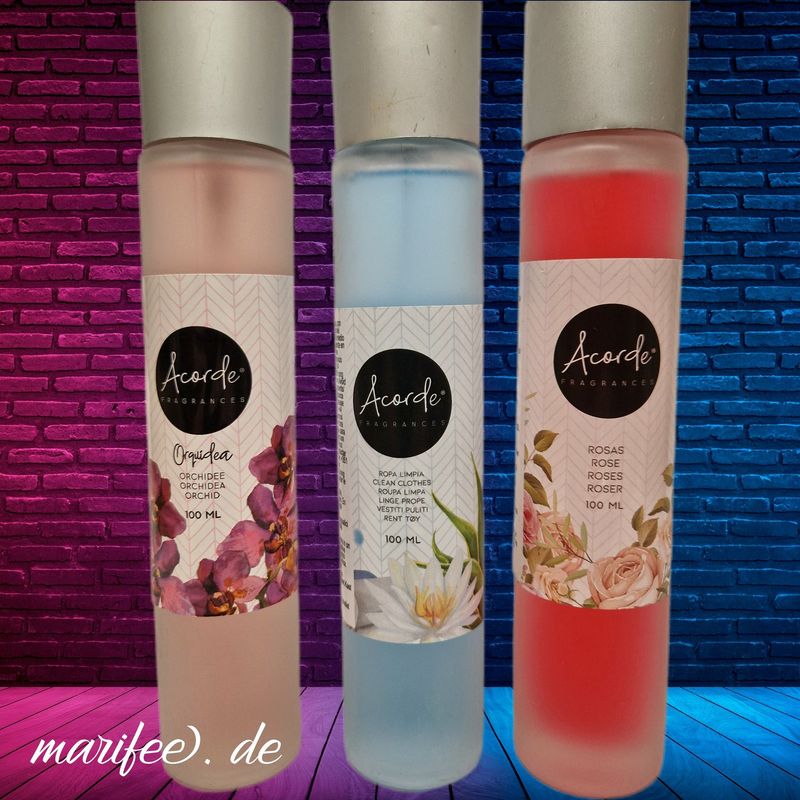 Raumduft-Set, Rose, Orchidee, frische Wäsche, 3 × 100 ml, Lufterfrischer Raumduft-Set, Rose, Orchidee, frische Wäsche, 3 × 100 ml, Lufterfrischer
