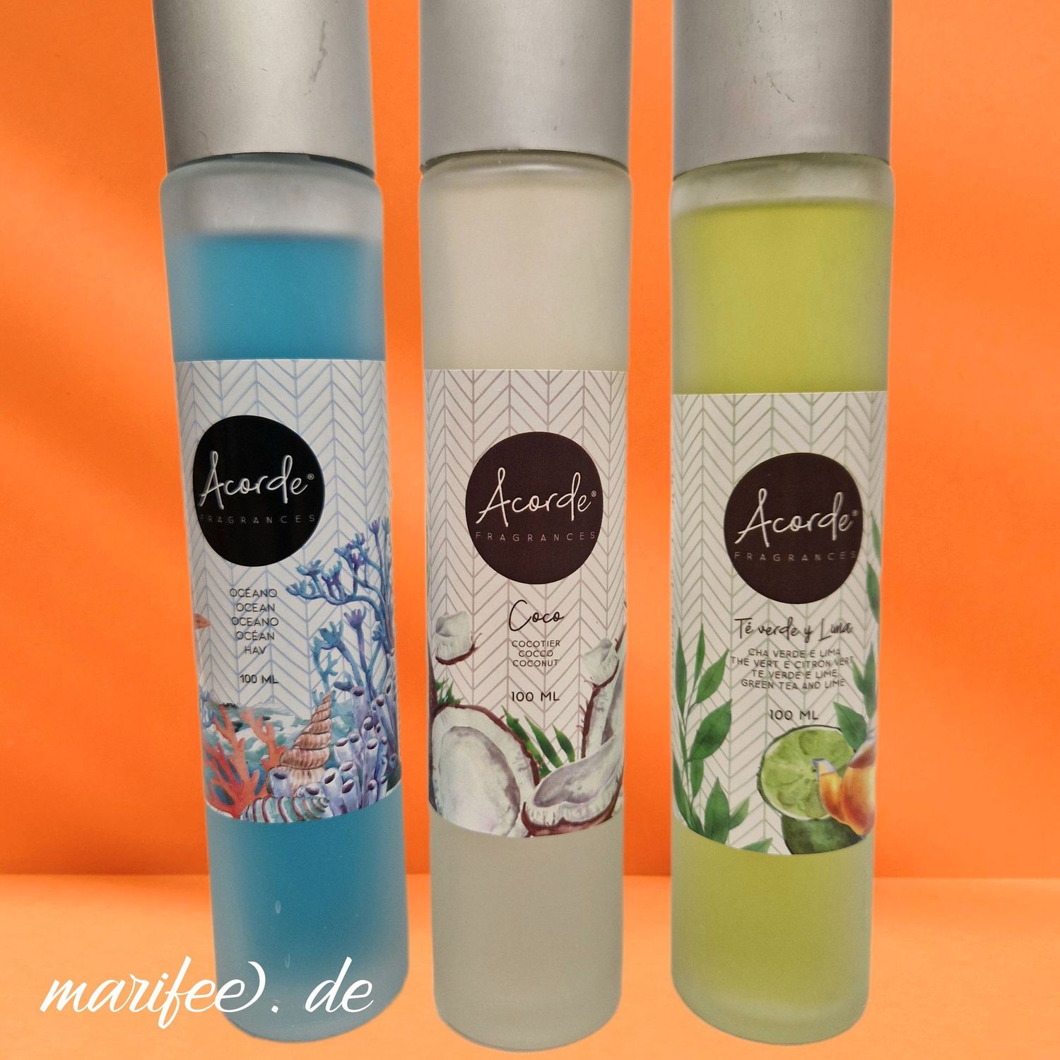 Raumduft-Set, Cocos, grüner Tee, Ozean, 3 × 100 ml, Lufterfrischer Raumduft-Set, Cocos, grüner Tee, Ozean, 3 × 100 ml, Lufterfrischer